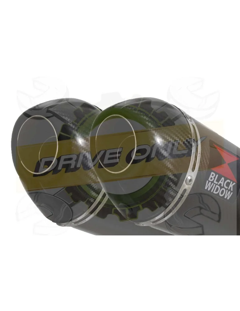 V-MAX V MAX 1200 Tube de raccord & Silencieux Ovale En Carbone 200mm