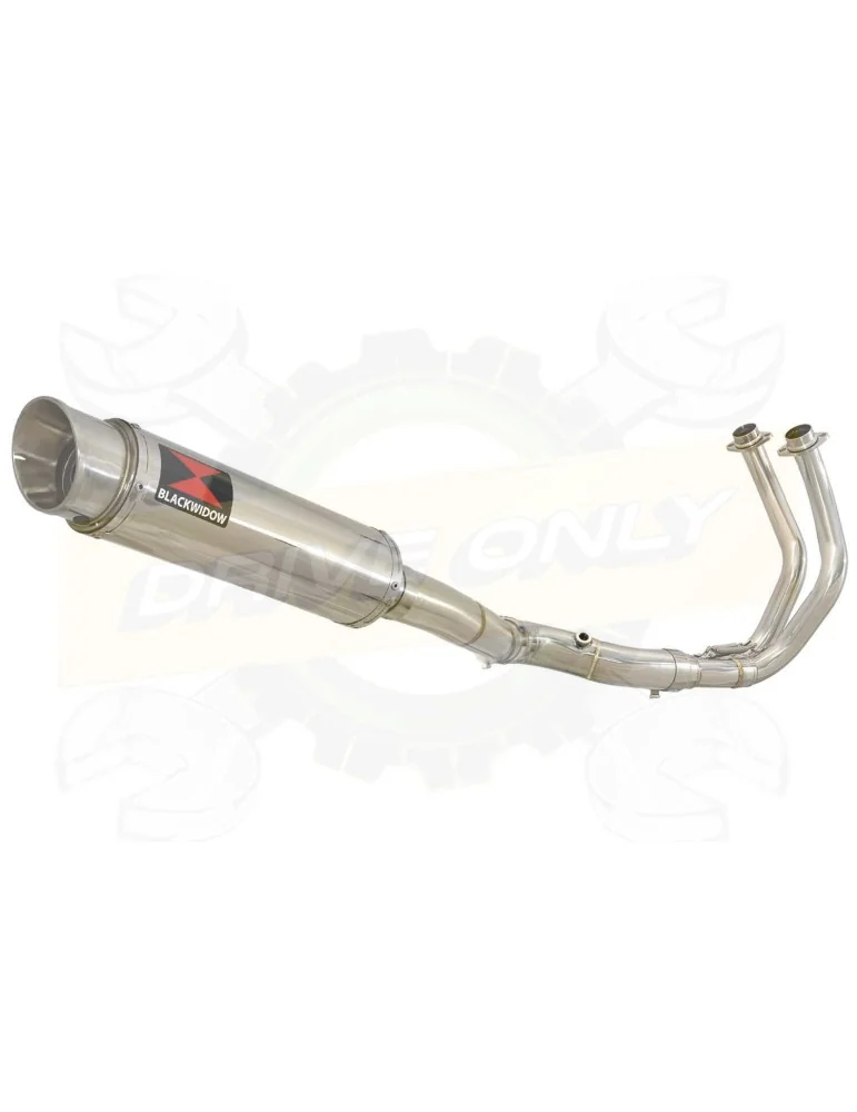 Tracer 700 2014 - 2019  Passage Haut Décatalyseur Ligne complètes & Rond GP Style Silencieux En Inox 360mm