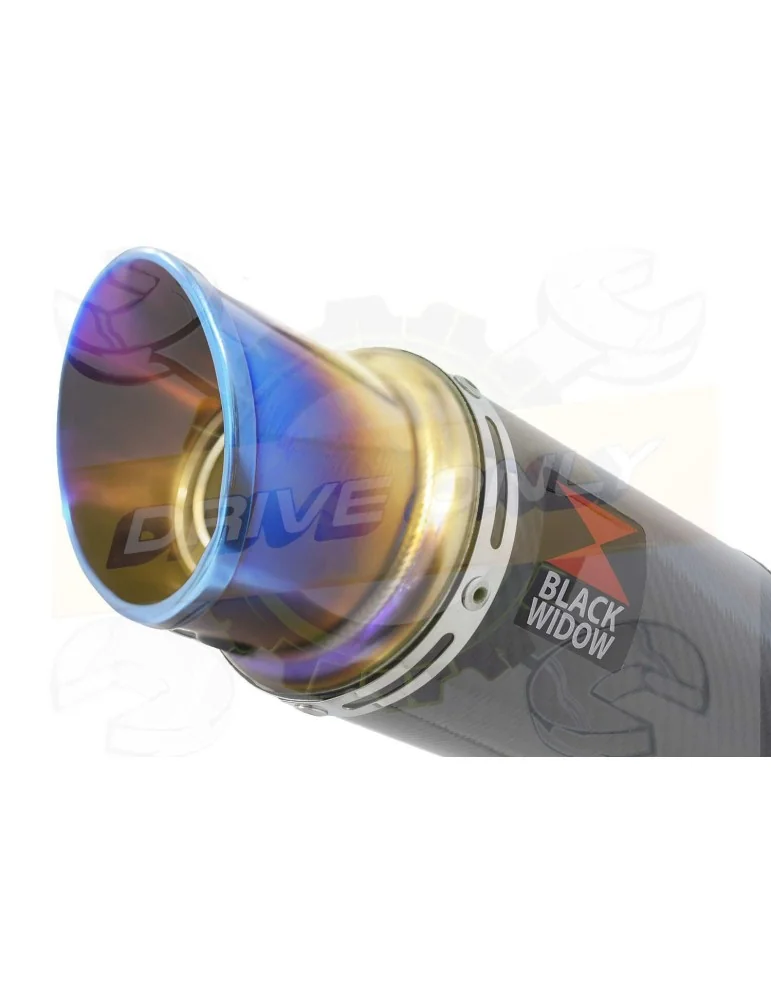 XJR1300 2007-2016 4-1 Décatalyseur Ligne complète & Silencieux GP Rond En Carbone + Canule en Inox Anodisé 230mm