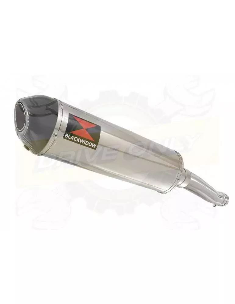 XJR 1300 2007-2016 Tube de raccord et Silencieux Ovale En Inox + Canule en Carbone 400mm