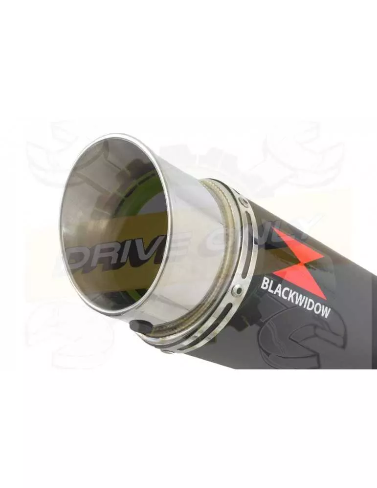 XJR1300 XJR 1300 2007-2016 4-1 Décatalyseur Ligne complète & Silencieux GP Rond Noir en Inox 360mm