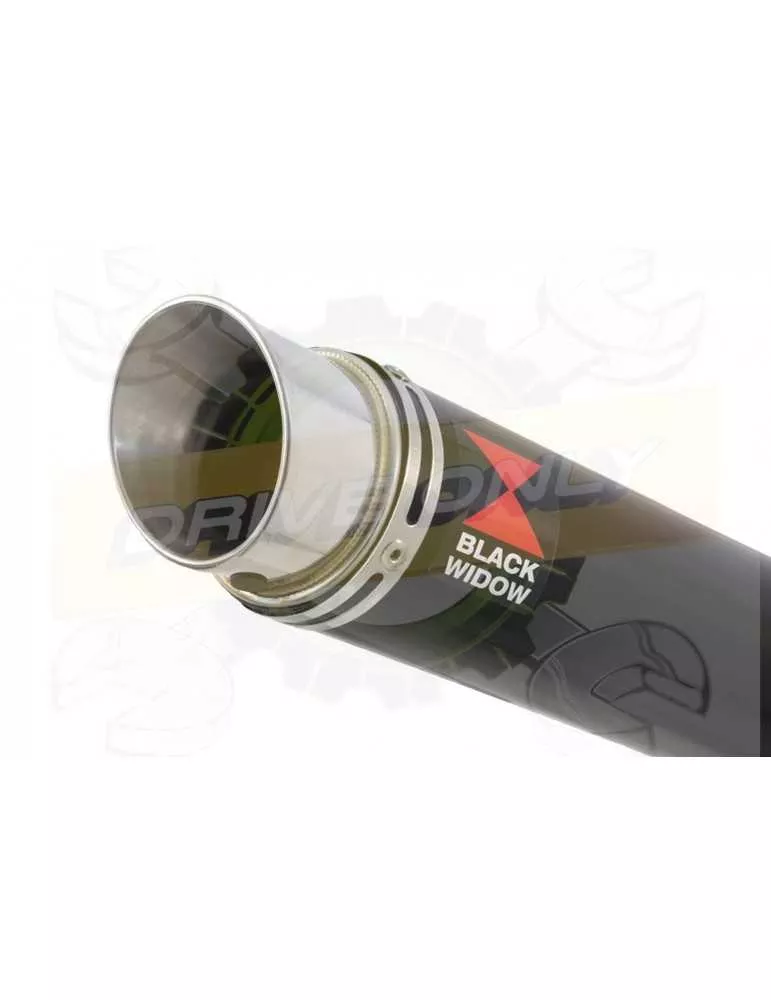 XJR1300 XJR 1300 2007-2016 4-1 Décatalyseur Ligne complète & Silencieux GP Rond Noir en Inox 350mm