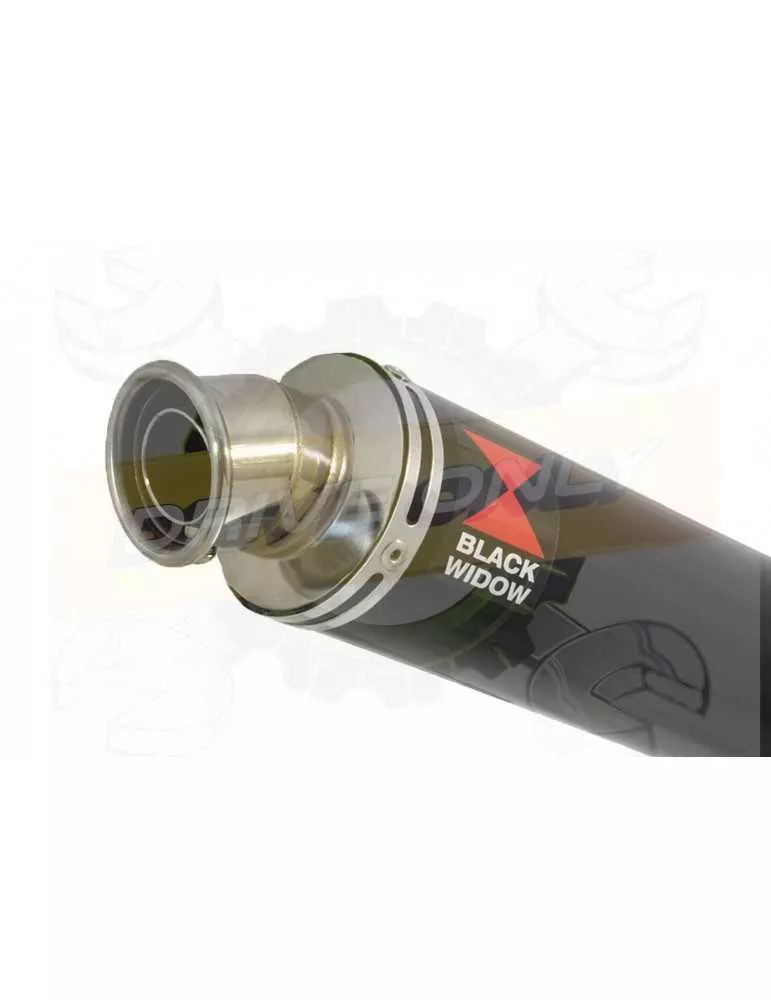 XJR1300 XJR 1300 2007-2016 4-1 Décatalyseur Ligne complète & Silencieux Rond Noir en Inox 350mm