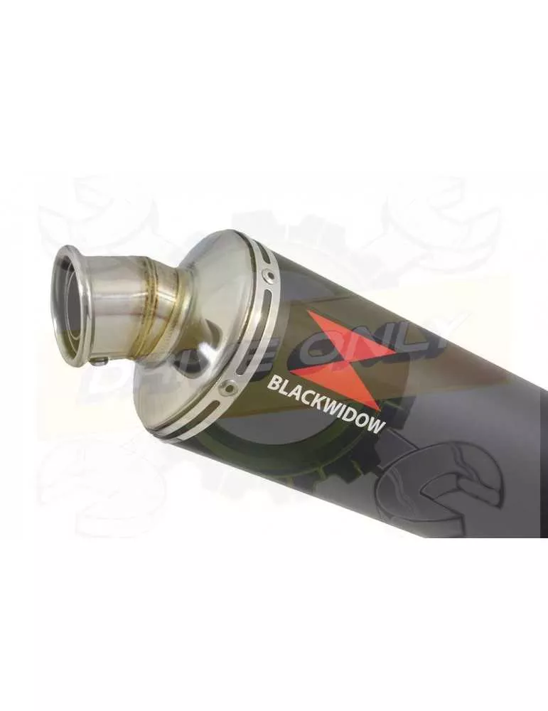 XJR1300 XJR 1300 2007-2016 4-1 Décatalyseur Ligne complète & Silencieux Rond Noir en Inox 300mm