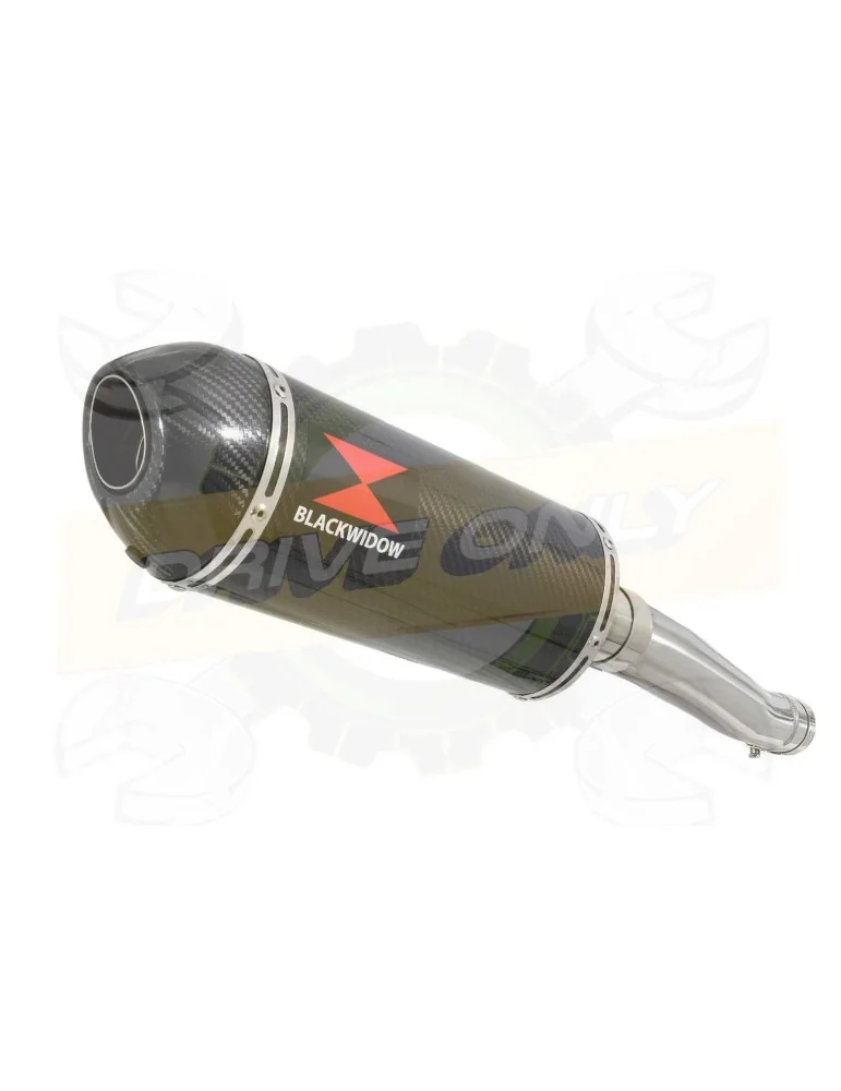 XJR 1300 2007-2016 Tube de raccord et Silencieux Ovale En Carbone 400mm