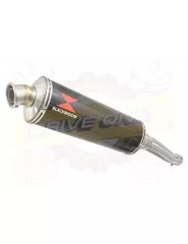 XJR 1300 2007-2016 Tube de raccord et Silencieux Ovale En Carbone 400mm