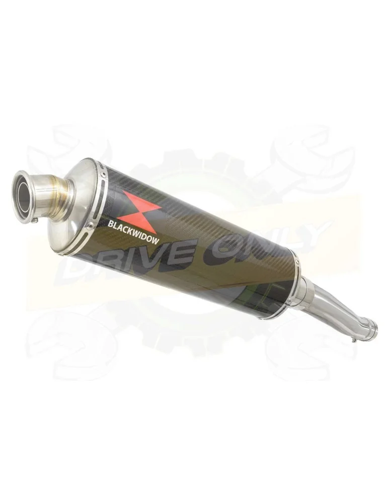 XJR 1300 2007-2016 Tube de raccord et Silencieux Ovale En Carbone 400mm