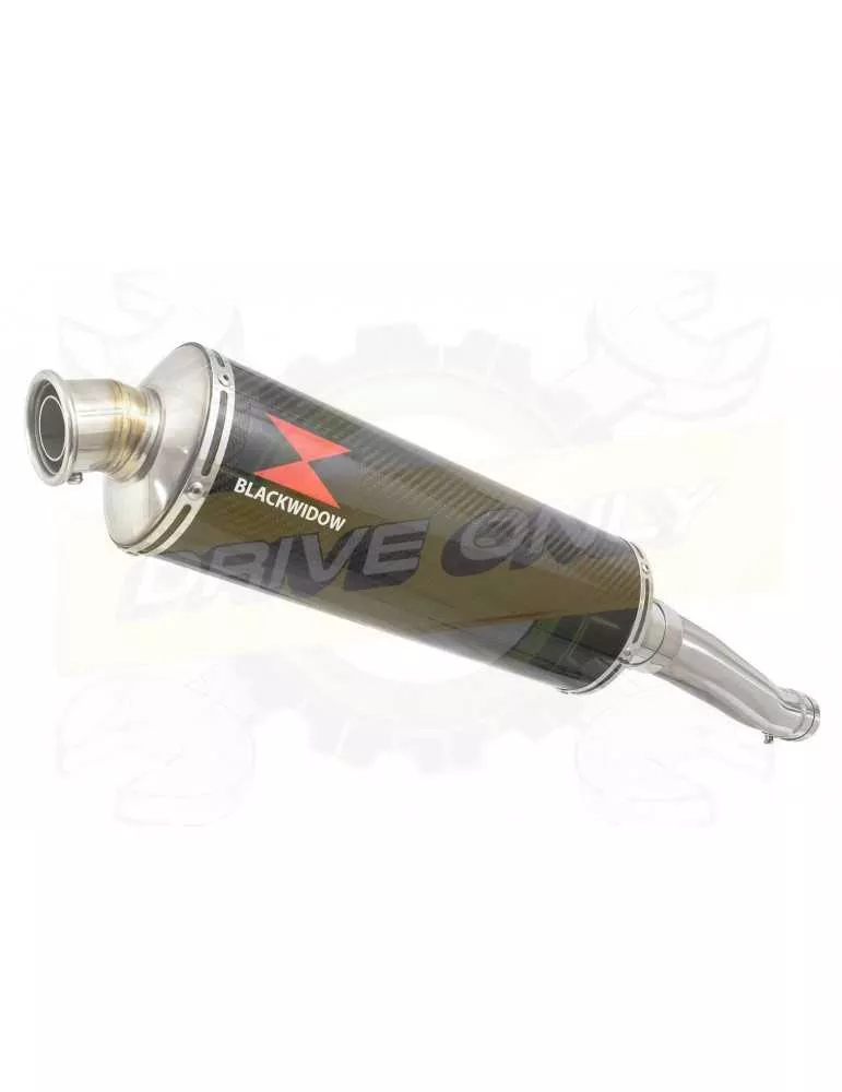 XJR 1300 2007-2016 Tube de raccord et Silencieux Ovale En Carbone 400mm
