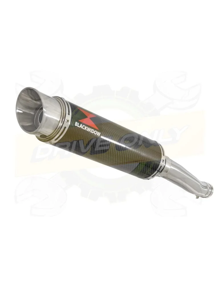 XJR 1300 2007-2016 Tube de raccord et Silencieux GP Rond En Carbone 360mm