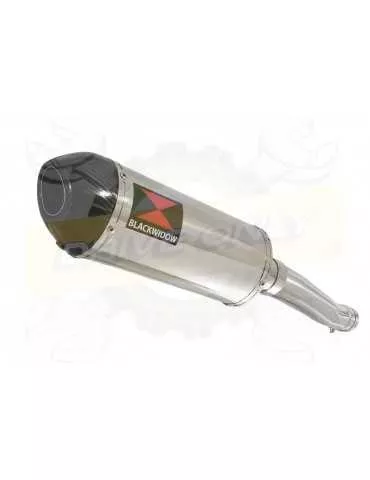 XJR 1300 2007-2016 Tube de raccord et Silencieux Ovale En Inox + Canule en Carbone 300mm