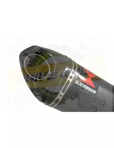 XJR 1300 2007-2016 Tube de raccord et Silencieux Tri Ovale En Carbone 250mm