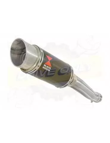 XJR 1300 2007-2016 Tube de raccord et Silencieux Rond En Carbone 200mm