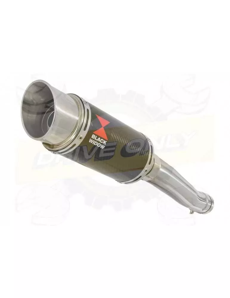 XJR 1300 2007-2016 Tube de raccord et Silencieux Rond En Carbone 200mm