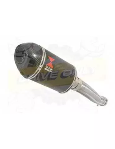 XJR 1300 2007-2016 Tube de raccord et Silencieux Ovale En Carbone 200mm