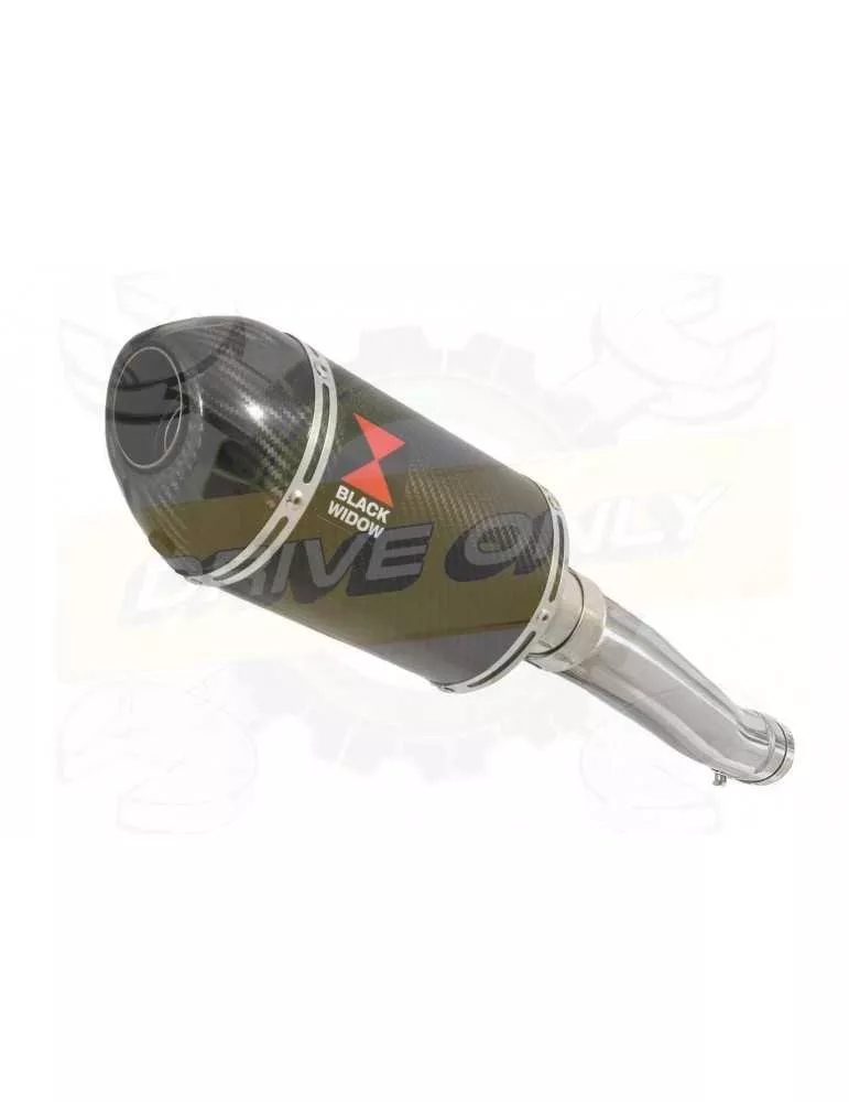 XJR 1300 2007-2016 Tube de raccord et Silencieux Ovale En Carbone 200mm