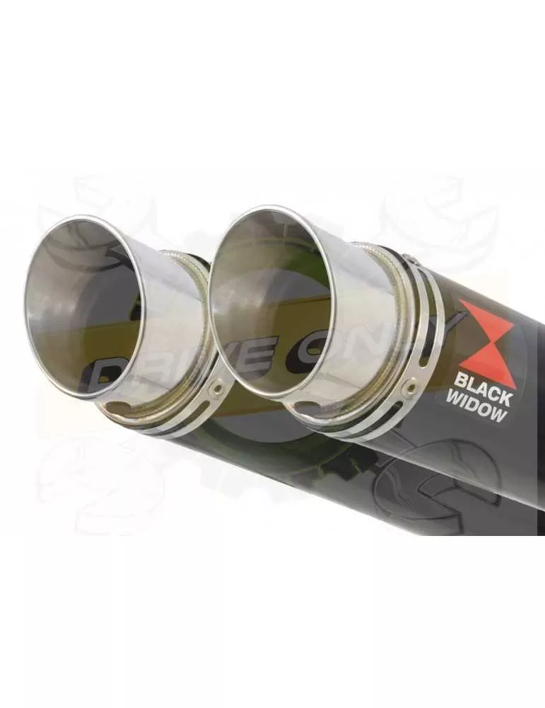 V-MAX 1200 VMAX1200 Ligne complète & Silencieux GP Rond Noir en Inox 230mm