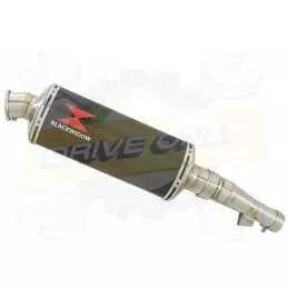 Honda NC 700 S (RC61) 2012-2014 Kit Silencieux:  Silencieux Ovale Carbone 300mm