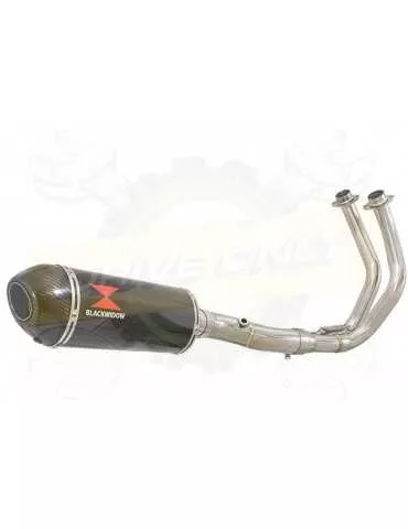 Tracer 700 2014 - 2019 Passage Bas Décatalyseur Ligne complète & Silencieux Ovale En Carbone 300mm