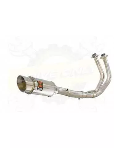 Tracer 700 2014 - 2019  Passage Bas Décatalyseur Ligne complète & Silencieux Rond En Inox 200mm