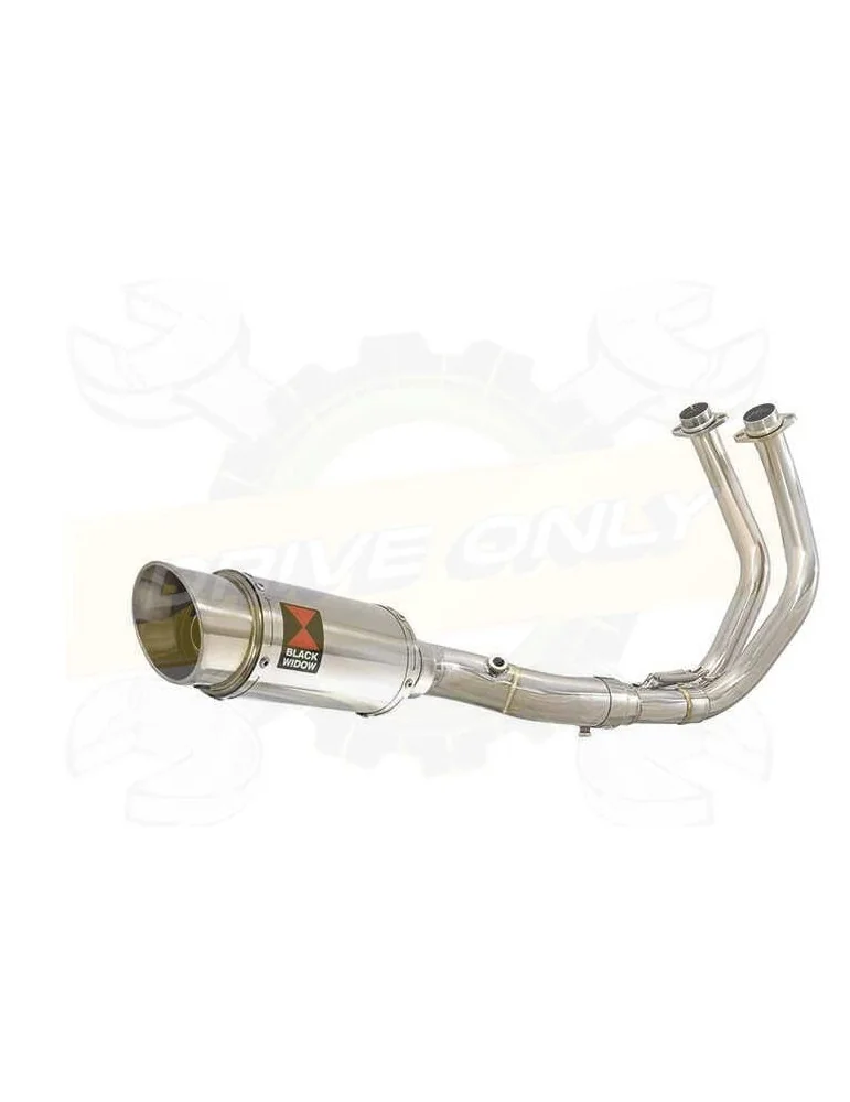 Tracer 700 2014 - 2019  Passage Bas Décatalyseur Ligne complète & Silencieux Rond En Inox 200mm