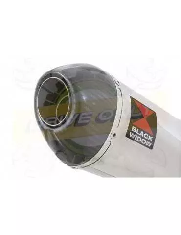 Tracer 700 2014 - 2019  Passage Bas Décatalyseur Ligne complète & Silencieux Ovale En Inox + Canule en Carbone 200mm