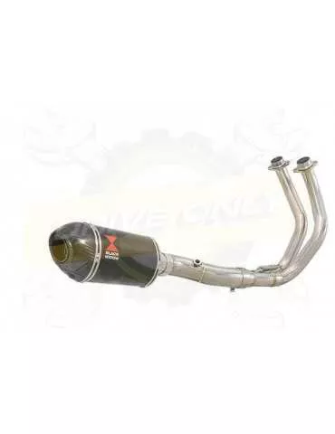 Tracer 700 2014 - 2019 Passage Bas Décatalyseur Ligne complète & Silencieux Ovale En Carbone 200mm