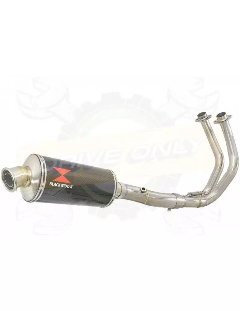 Tracer 700 2014 - 2019  Passage Bas Décatalyseur Ligne complète & Silencieux Ovale En Carbone 300mm