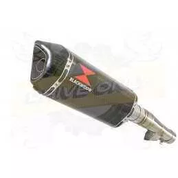 Honda NC 700 S (RC61) 2012-2014 Kit Silencieux: Silencieux Hexagonal Carbone 300mm