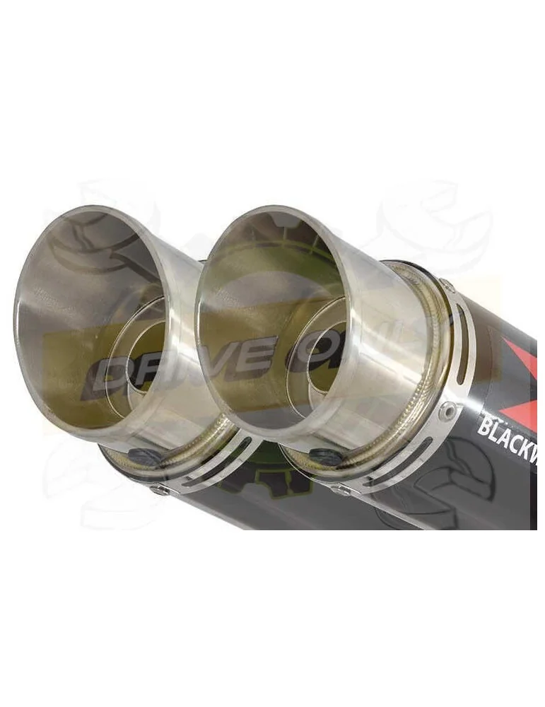 TDM 900 2-2 Ligne complète & Silencieux Rond GP Style Noir En Inox 360mm