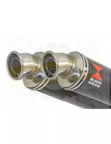 TDM 900 2-2 Ligne complète & Silencieux Rond En Carbone 350mm