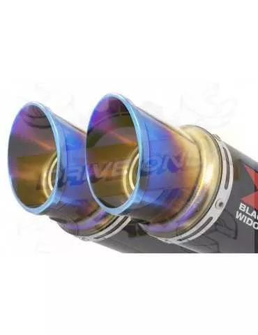 TDM 900 2-2 Ligne complète & Silencieux GP Rond En Carbone + Canule en Inox Anodisé 230mm