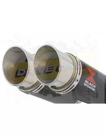 TDM 900 2-2 Ligne complète & Silencieux Rond En Carbone 200mm