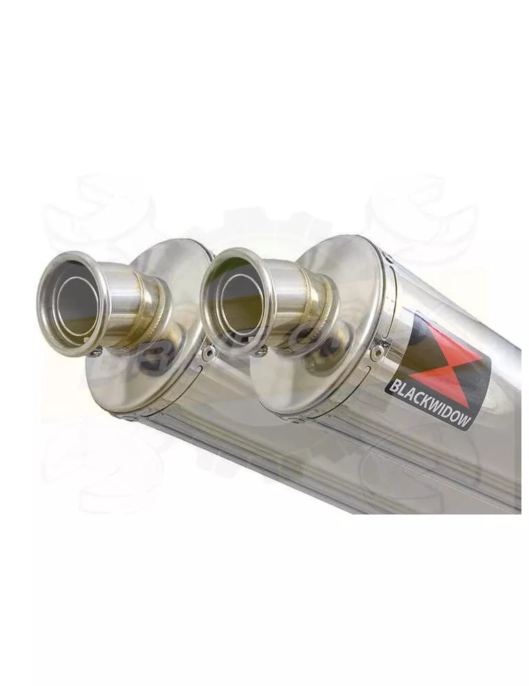 TDM 900 2-2 Silencieux Kit & Silencieux Rond En Inox 400mm