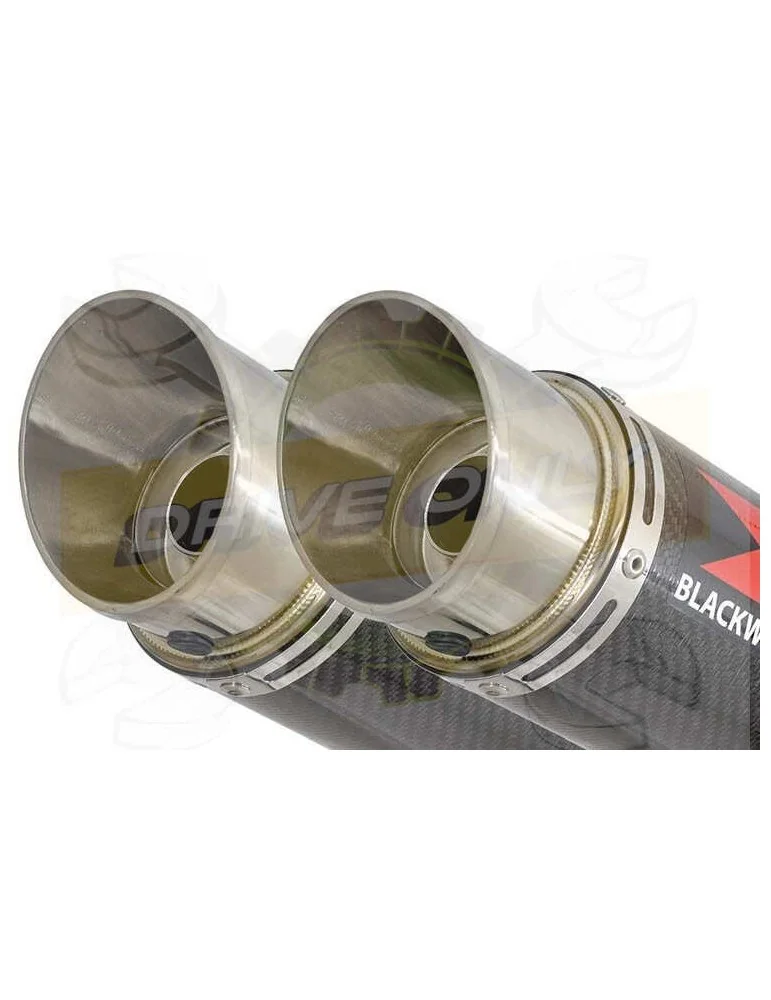TDM 900 2-2 Silencieux Kit & Silencieux GP Rond En Carbone 360mm
