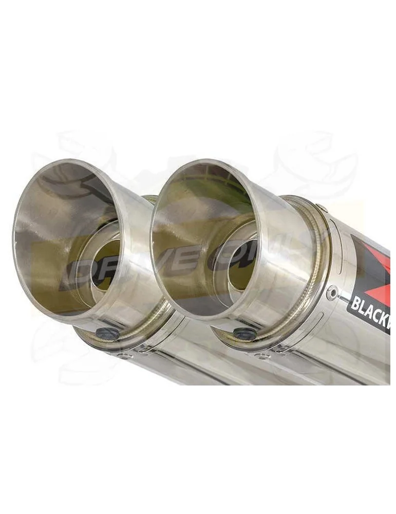 TDM 900 2-2 Silencieux Kit & Silencieux Rond GP Style En Inox 360mm