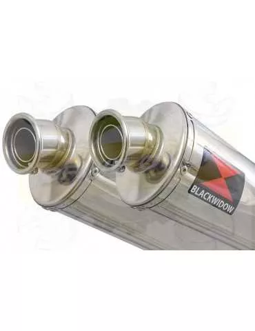 TDM 900 2-2 Silencieux Kit & Silencieux Ovale En Inox 400mm