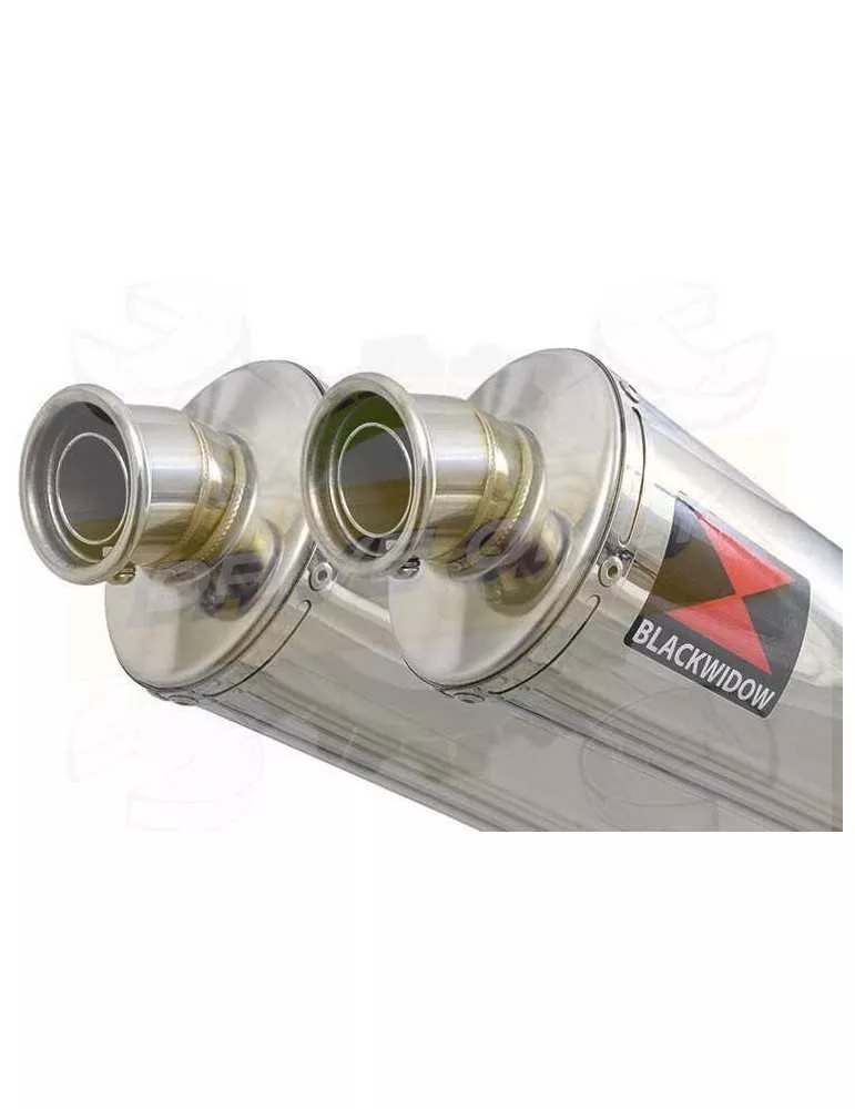 TDM 900 2-2 Silencieux Kit & Silencieux Ovale En Inox 400mm