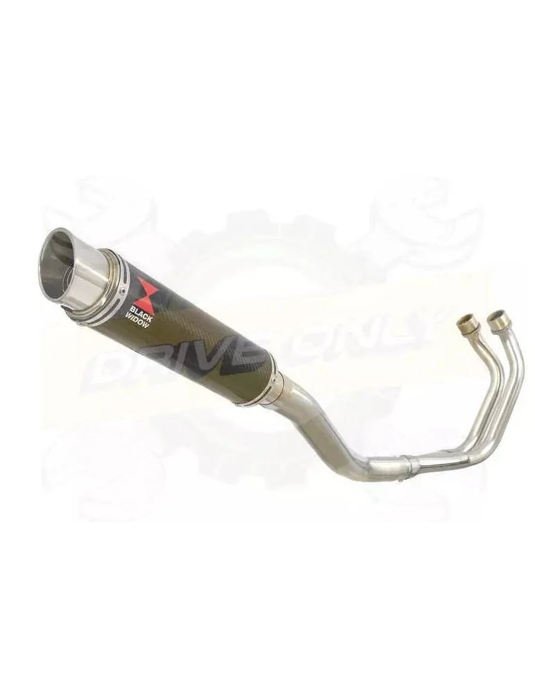 YAMAHA TDM 850 4EP / 3VD 1991 - 2001 2-1 Ligne complète & Silencieux GP Rond En Carbone 350mm