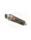 YAMAHA TDM 850 4EP / 3VD 1991 - 2001 2-1 Tube de raccord et Silencieux Rond En Carbone 350mm