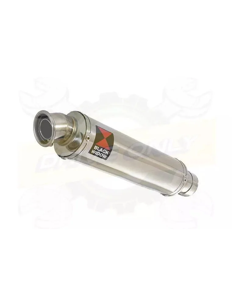 YAMAHA TDM 850 4EP / 3VD 1991 - 2001 2-1 Tube de raccord et Silencieux Rond En Inox 350mm