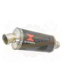 YAMAHA TDM 850 4EP / 3VD 1991 - 2001 2-1 Tube de raccord et Silencieux Ovale En Carbone 300mm