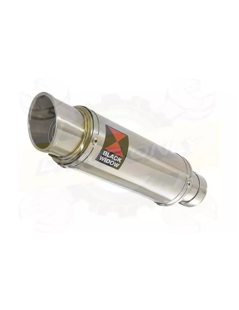 YAMAHA TDM 850 4EP / 3VD 1991 - 2001 2-1 Tube de raccord et Silencieux Rond GP Style En Inox 230mm