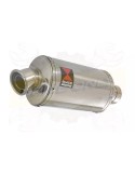 YAMAHA TDM 850 4EP / 3VD 1991 - 2001 2-1 Tube de raccord et Silencieux Ovale En Inox 230mm
