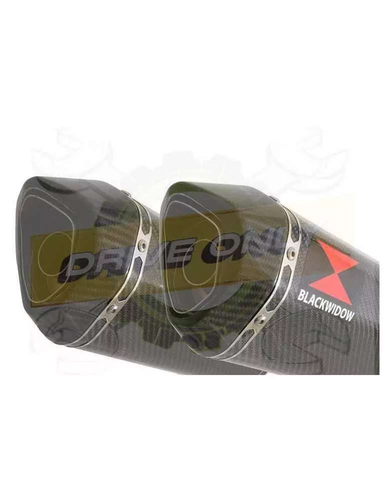 TDM 900 2-2 Silencieux Kit & Silencieux Hexagonale En Carbone + Canule en Carbone 300mm