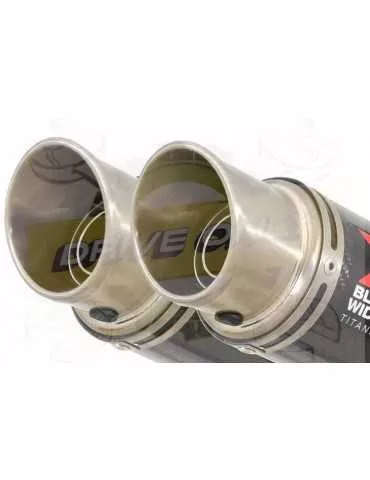 TDM 900 2-2 Silencieux Kit & Silencieux GP Rond En Carbone + Canule en Titane 230mm