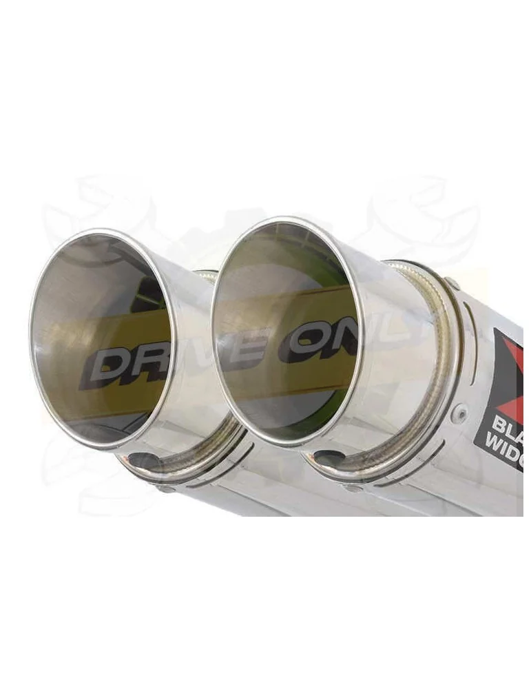 TDM 900 2-2 Silencieux Kit & Silencieux Rond GP Style En Inox 230mm