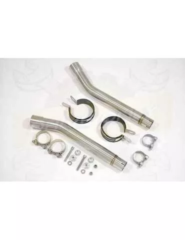 TDM 900 2-2 Silencieux Kit & Silencieux Rond GP Style En Inox 230mm