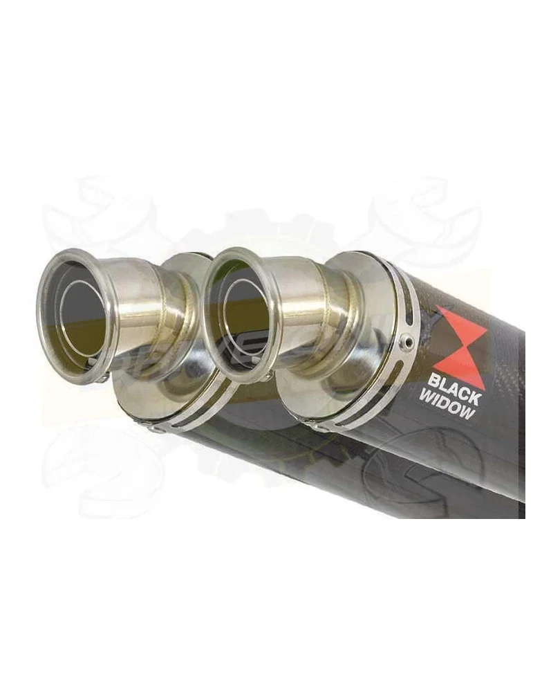 TDM 900 2-2 Silencieux Kit & Silencieux Rond En Carbone 350mm