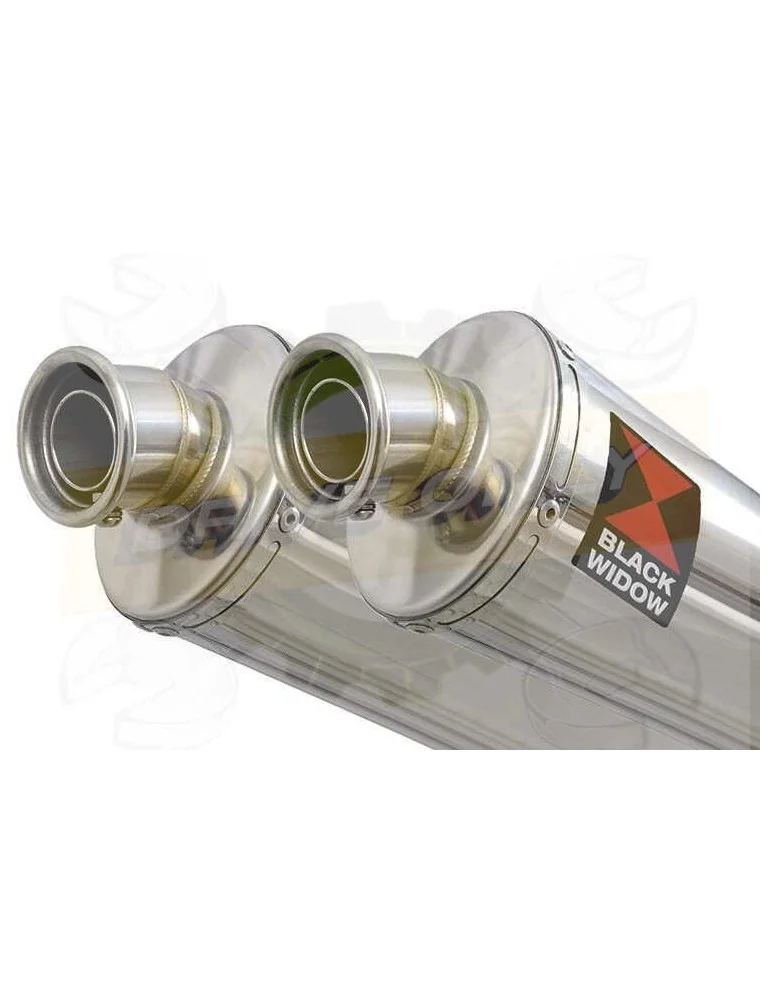 TDM 900 2-2 Silencieux Kit & Silencieux Ovale En Inox 230mm