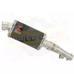 Honda NC 700 S (RC61) 2012-2014 Kit Silencieux: Silencieux Ovale Noir Inox 230mm